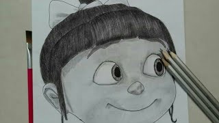 Agnes {Despicable Me} Drawing #shorts🔥🔥