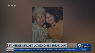 Families having to hold funerals under the stay at home restrictions speak out