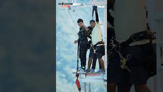 Himalyan Bungy Rishikesh #bungee #bungeejumping #jumping #adventure #trending #viral #bungy #shorts