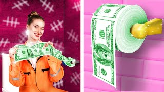 Rich Jail Vs Broke Jail | Funny Situations In Jail & Useful Prison Life Hacks by Crafty Panda Go