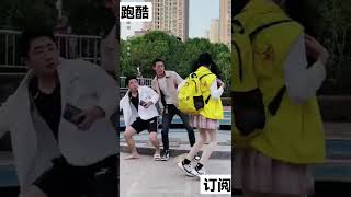 飞檐走壁的小姐姐，现在送外卖门槛都这么高了吗？#跑酷 #跑酷小枫 #如此极限