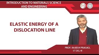 Elastic energy of a dislocation line