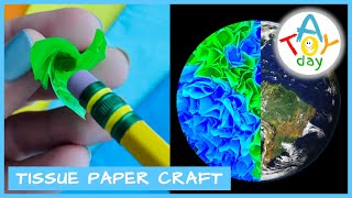 Wrapping Tissue Paper Planets | DIY Fluffy Planets | Solar System Paper Craft | 8 Planets for kids