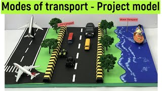 modes of transport - means of transport model - modes of transport model - easy project model - diy