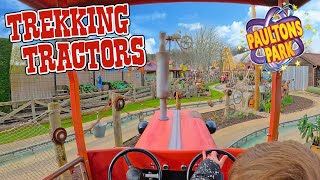 Meet the Cheeky Groundhogs! Trekking Tractors at Paultons Park [4K] (Feb 2025)