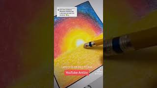 Dibujo de Paisaje rápido con lápices de colores
