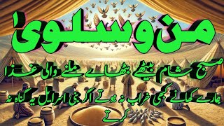 Mannu salwa kiya hy|history of bani israieel|urdu islamic story