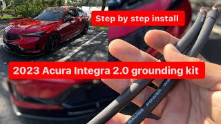 Grounding kit installation on Acura Integra 2023