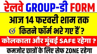 14 फरवरी तक RRB Group D में कितने फॉर्म भरे गए | RRB Group D Total From Fill Up Today | Group D Form