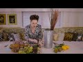 floristry tutorial colourful and rustic tall tin arrangement