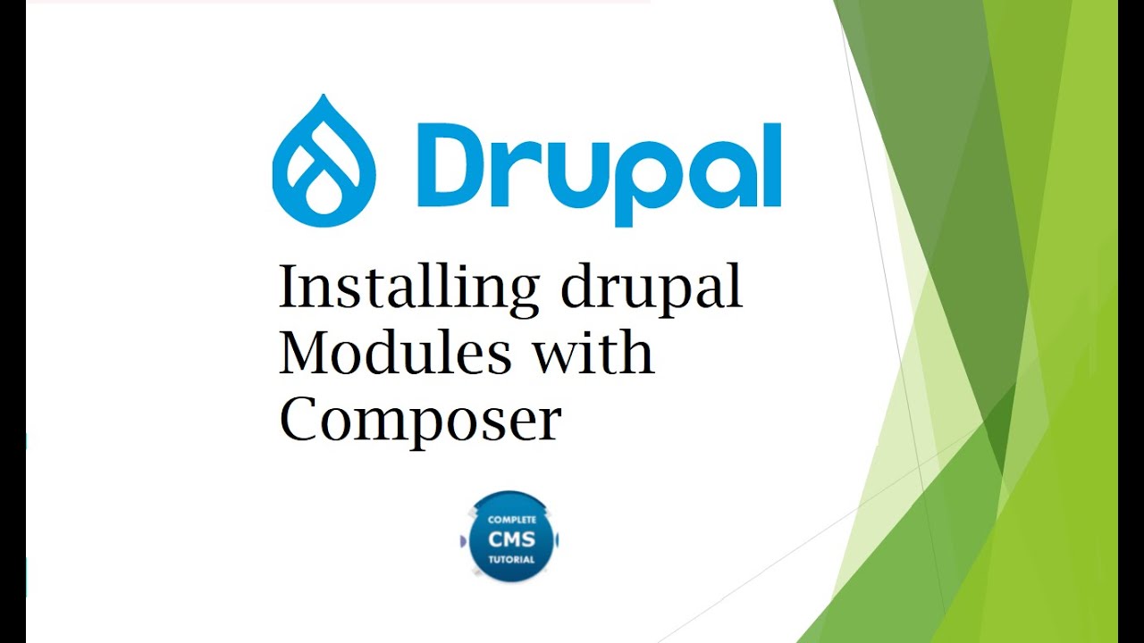 Installing Drupal Modules With Composer Youtube