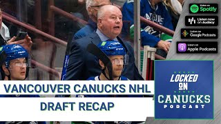 Vancouver Canucks NHL Draft Recap