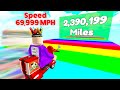 HIT TOP SPEED On Roblox Max Speed Race