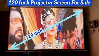 Low Price 120 inch Motorised Projector Screen For Sale | 16:9 Aspect Ratio