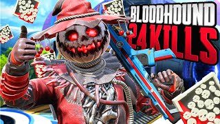 AMAZING Bloodhound 24 KILLS and 4,600 Damage Apex Legends Gameplay Season 16