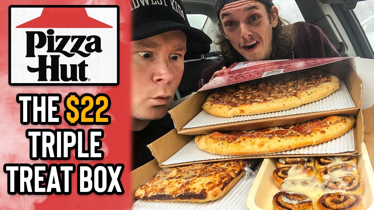 Eating Pizza Hut's $22 "Triple Treat Box" | THE BEST DEAL IN PIZZA ...