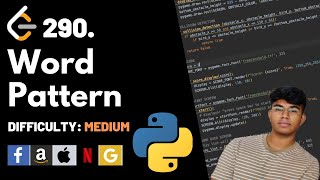 Word Pattern | Leet code 290 | Theory explained + Python code