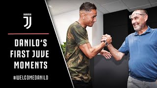 DANILO MEETS HIS TEAMMATES | First moments at Juventus | #WelcomeDanilo