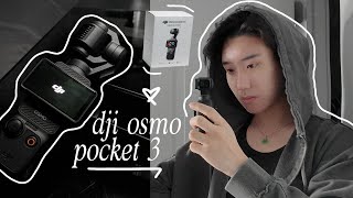 dji osmo pocket 3: aesthetic unboxing, one month review, accessories \u0026 more