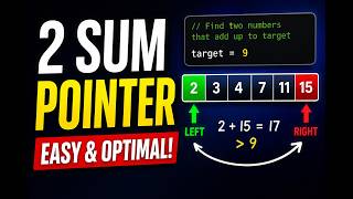 2 Sum Using Two Pointers | Crack Coding Interviews Fast 🚀
