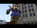 epic iron man vs thanos fight in gta 5