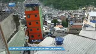 Traficantes atacam policiais na comunidade da Rocinha (RJ)