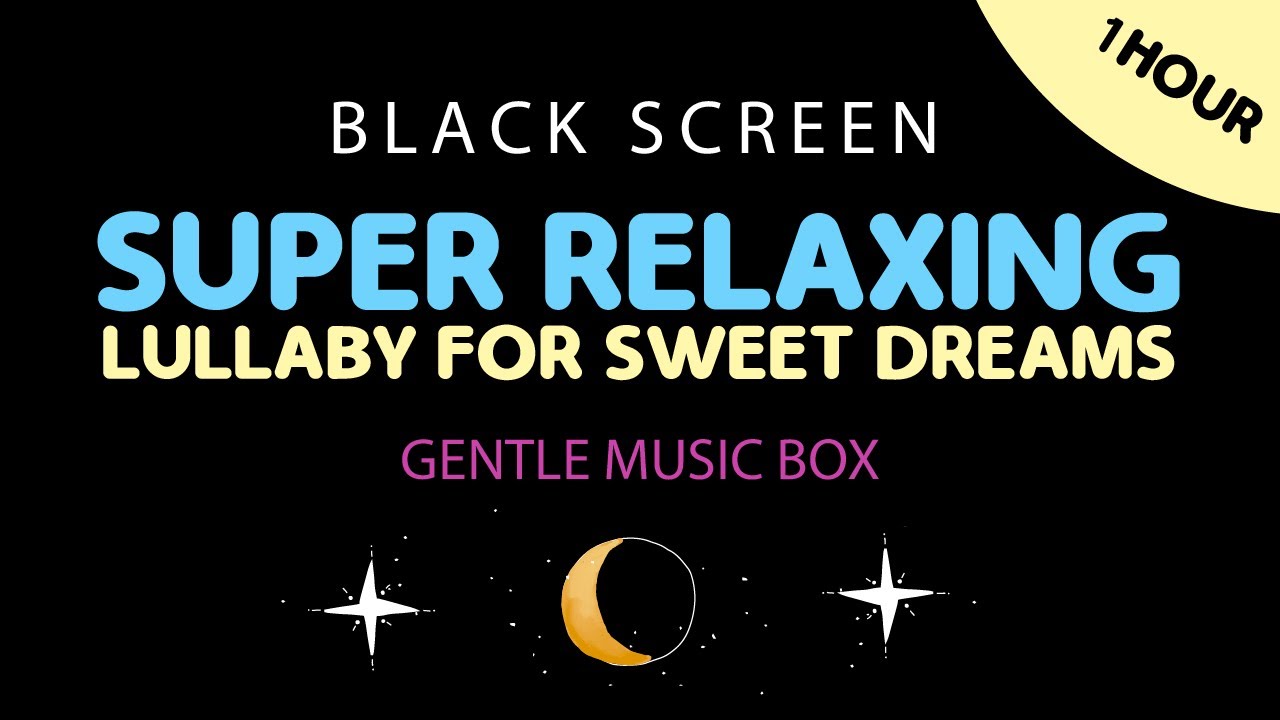 1 Hour Sleep Music Black Screen Relaxing Music Box For Sleep