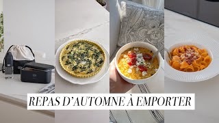 Repas d'automne à emporter | Golden Risotto, Quiche épinard, Sauce cheddar (vegan)| Alice Esmeralda