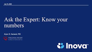 Inova Ask the Expert: Know your numbers