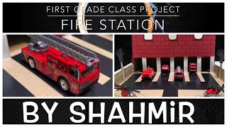 How to make a Fire Station | Project for Elementary School Kids | Sha Kids Fun