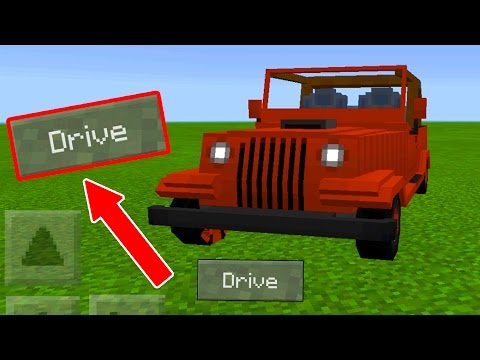 HOW To DRIVE CARS on Minecraft Pocket Edition!! // MCPE Jeep Car Addon HOW To DRIVE CARS on Minecraft Pocket Edition!! // MCPE Jeep Car Addon
