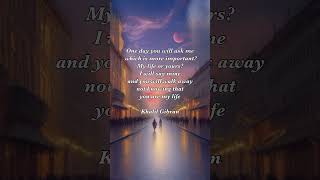 One day / Khalil Gibran #poem #quotes