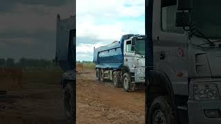 Amazing Bulldozer Pulls Out Stuck Dump Truck