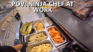 POV: NINJA CHEF AT WORK 🧑‍🍳 🍔🍟🥓SUNDAY MORNING LUNCH RUSH INSIDE BURGER HYTTEN 🍟🍔