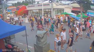 Wavers, Tube Top and Overall Shorts, Cute ... Lamai Walking Street Koh Samui, Thailand