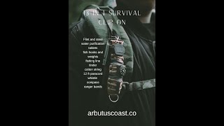 13 in 1 Paracord Survival Clip-On. The MUST HAVE survival tool for any hike