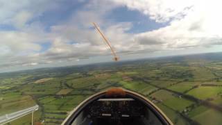 K13 Glider Flying Lesson at Dartmoor Gliding Society