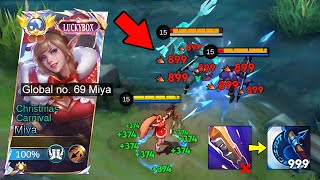 MIYA B*LLYING THESE META HEROES IN SOLO RANK!💀 BEST RECOMMENDED BUILD AND EMBLEM 2024 MIYA!!