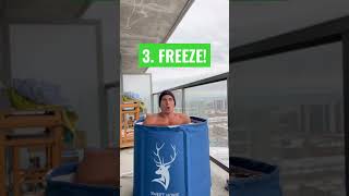 How to do a cold plunge on a budget! #coldplunge #icebaths #wimhofmethod #investinyourself