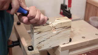 Carving a Wood Sculpture in Spalted Birch