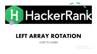 Hackerrank Left Array Rotation solution in Java #leftarrayrotation #lovetolearn #hackerrank