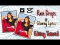 Rain Drop Effect Capcut | Rain Drop Node Video Editing | Rain Drop Black Screen Effect | Rain Effect