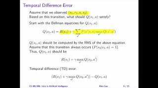 L21: Temporal Difference Learning