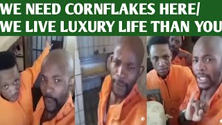 South African Pr!soners demands to eat  Cornflakes/Shows luxury lifestyle