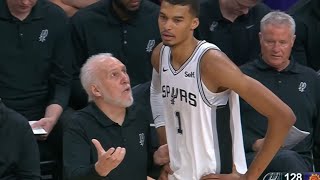 VICTOR WEMBY CHEWED OUT BY GREG POPOVICH! "WHAT THE HELL WAS THAT?!" AFTER MISTAKE