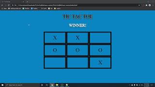 Create A Website Tic Tac Toe game using HTML, CSS, and JavaScript! - Part 1