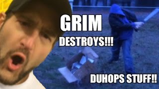 Grim DESTROYS Duhops HOUSE!! REVENGE for Stolen WWE Royal Rumble Ticket!