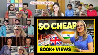 Foreigner Comparing Grocery Prices in INDIA vs UK 🇮🇳 MIX REACTION