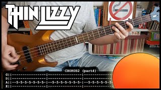 THIN LIZZY - The sun goes down (BASS TABS) [lyrics + PDF]