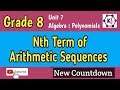 How to Write Expressions for the nth term of Arithmetic Sequences #maths #grade8 #countdown